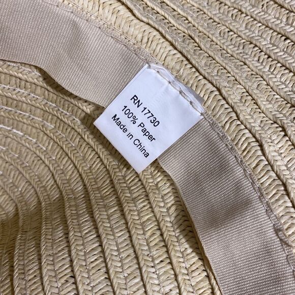 Large Straw Floppy Hat - Picture 5 of 6